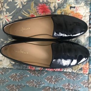 Cole Haan Black Patent "Smoking" Loafers